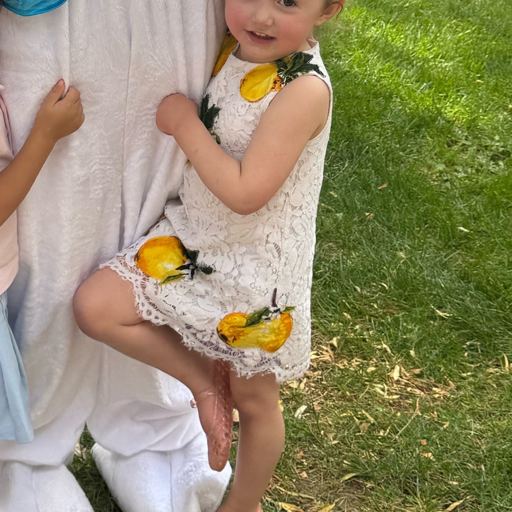 Doe a Dear white lemon dress